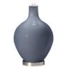Color Plus Ovo 28 1/2&quot; Bold Stripe Shade Granite Peak Gray Table Lamp