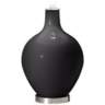 Color Plus Ovo 28 1/2&quot; High Bold Stripe Shade Tricorn Black Table Lamp