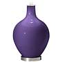 Color Plus Ovo 28 1/2&quot; Bold Stripe Shade Izmir Purple Table Lamp