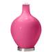 Color Plus Ovo 28 1/2&quot; Bold Stripe Shade Blossom Pink Table Lamp