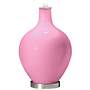 Color Plus Ovo 28 1/2&quot; Bold Stripe Shade Candy Pink Table Lamp