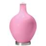 Candy Pink Bold Stripe Ovo Table Lamp