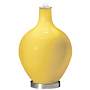 Color Plus Ovo 28 1/2&quot; Bold Stripe Shade Lemon Zest Yellow Table Lamp