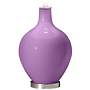 Color Plus Ovo 28 1/2&quot; Bold Stripe African Violet Purple Table Lamp