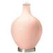 Color Plus Ovo 28 1/2&quot; Bold Stripe Shade Linen Pink Table Lamp