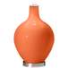 Color Plus Ovo 28 1/2&quot; Bold Stripe Shade Nectarine Orange Table Lamp