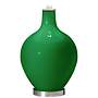 Color Plus Ovo 28 1/2&quot; Bold Stripe Shade Envy Green Table Lamp