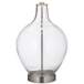 Color Plus Ovo 28 1/2&quot; Clear Glass Fillable Table Lamp with USB Dimmer