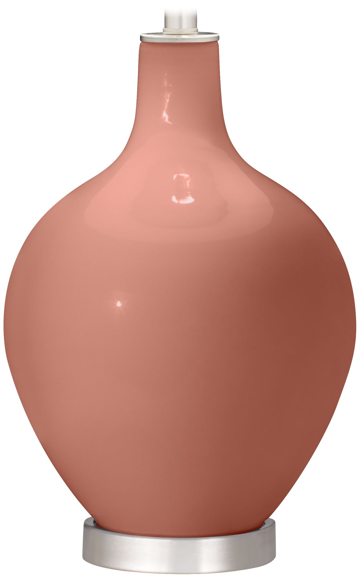 Color Plus Ovo 30 1/2" Fog Linen Shade Rojo Dust Red Table Lamp