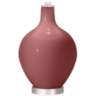 Color Plus Ovo 28 1/2&quot; High Toile Red Glass Table Lamp