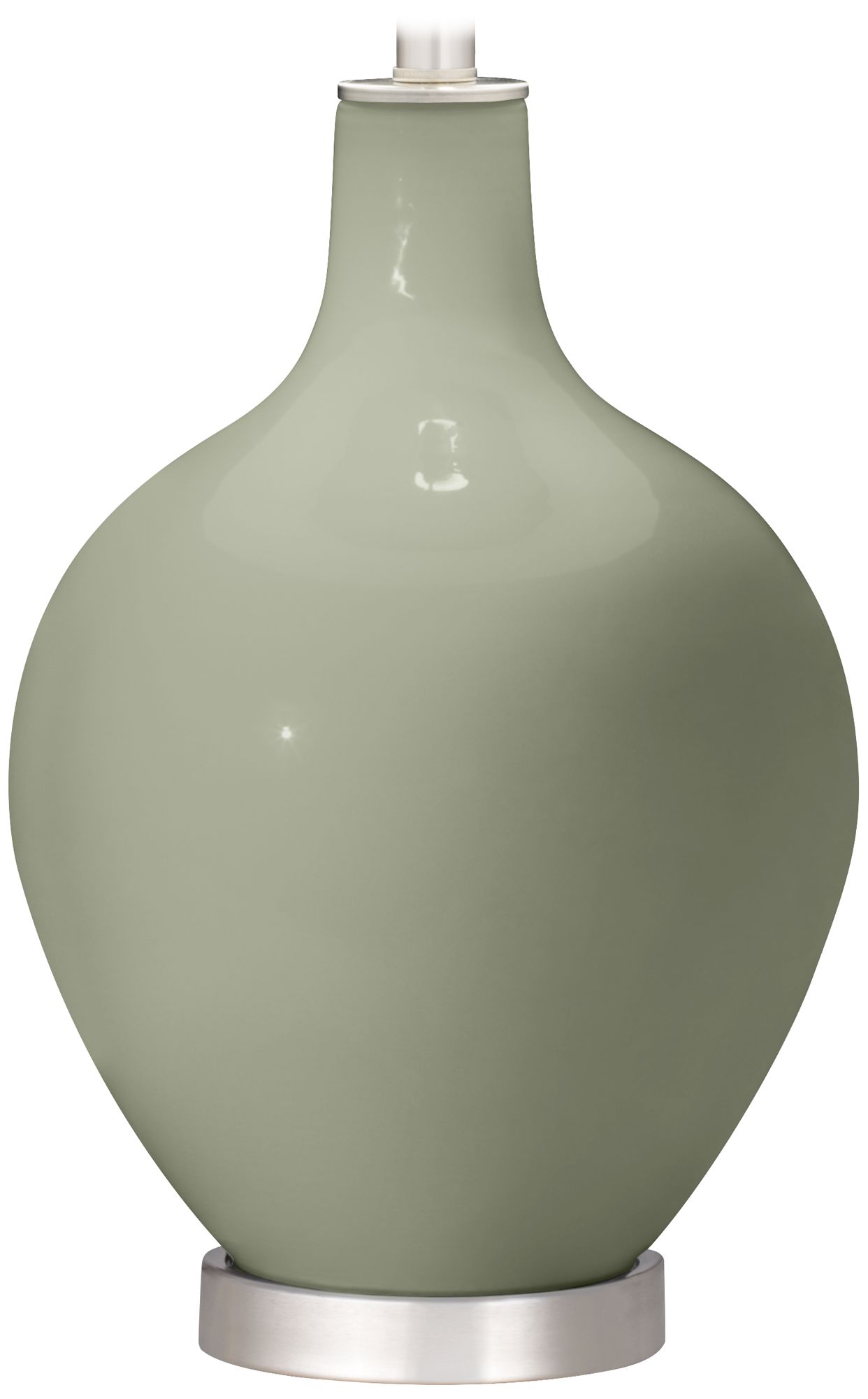 Color Plus Ovo 28 1/2" High Evergreen Fog Green Glass Table Lamp