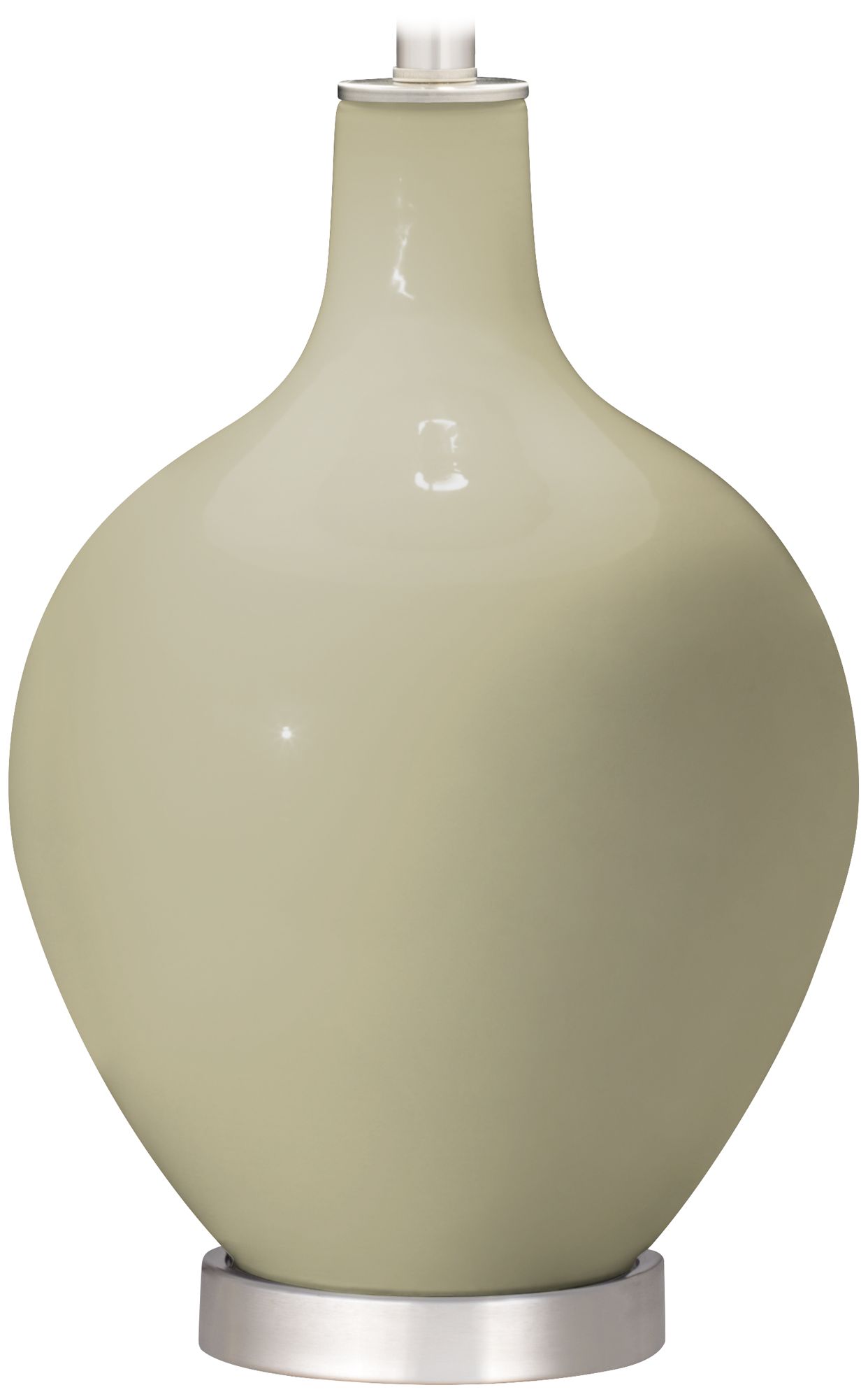 Color Plus Ovo 30 1/2" Modern Glass Sage Fog Green Table Lamp