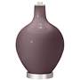 Color Plus Ovo Table Lamp in Poetry Purple Plum with Fog Linen Shade