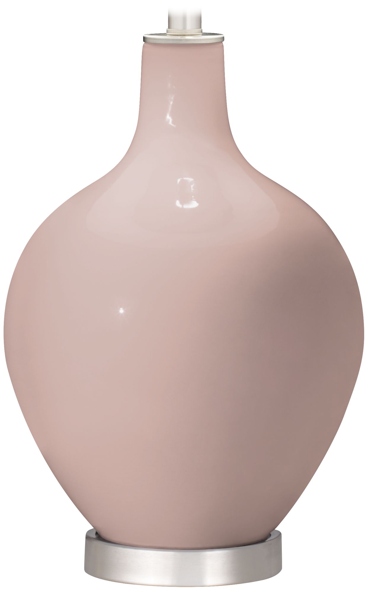 Glamour Fog Linen Shade Ovo Table Lamp