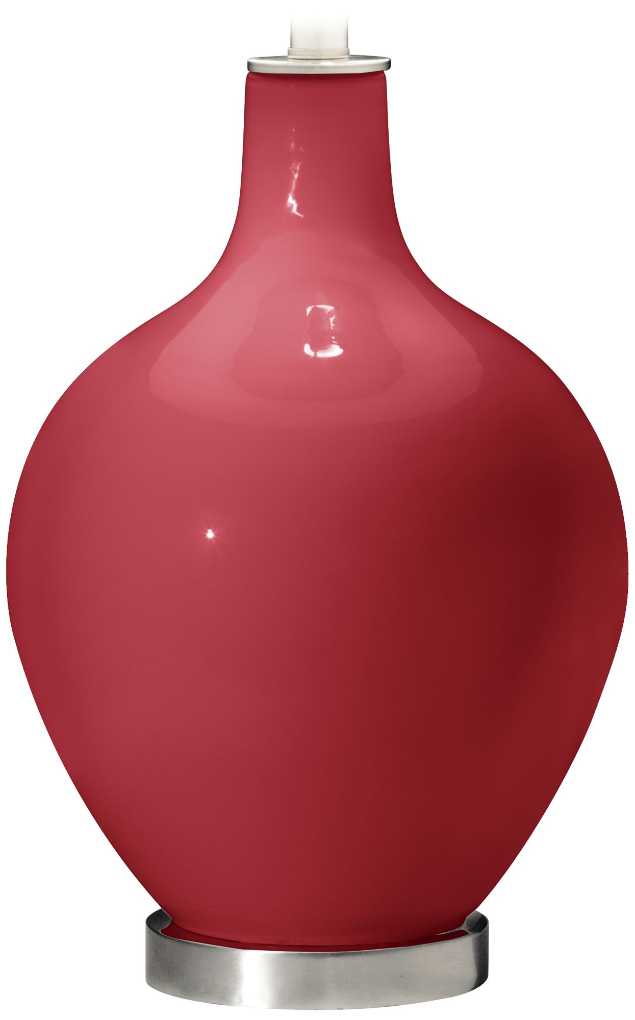 Color Plus Ovo 28 1/2" High Modern Glass Samba Red Table Lamp