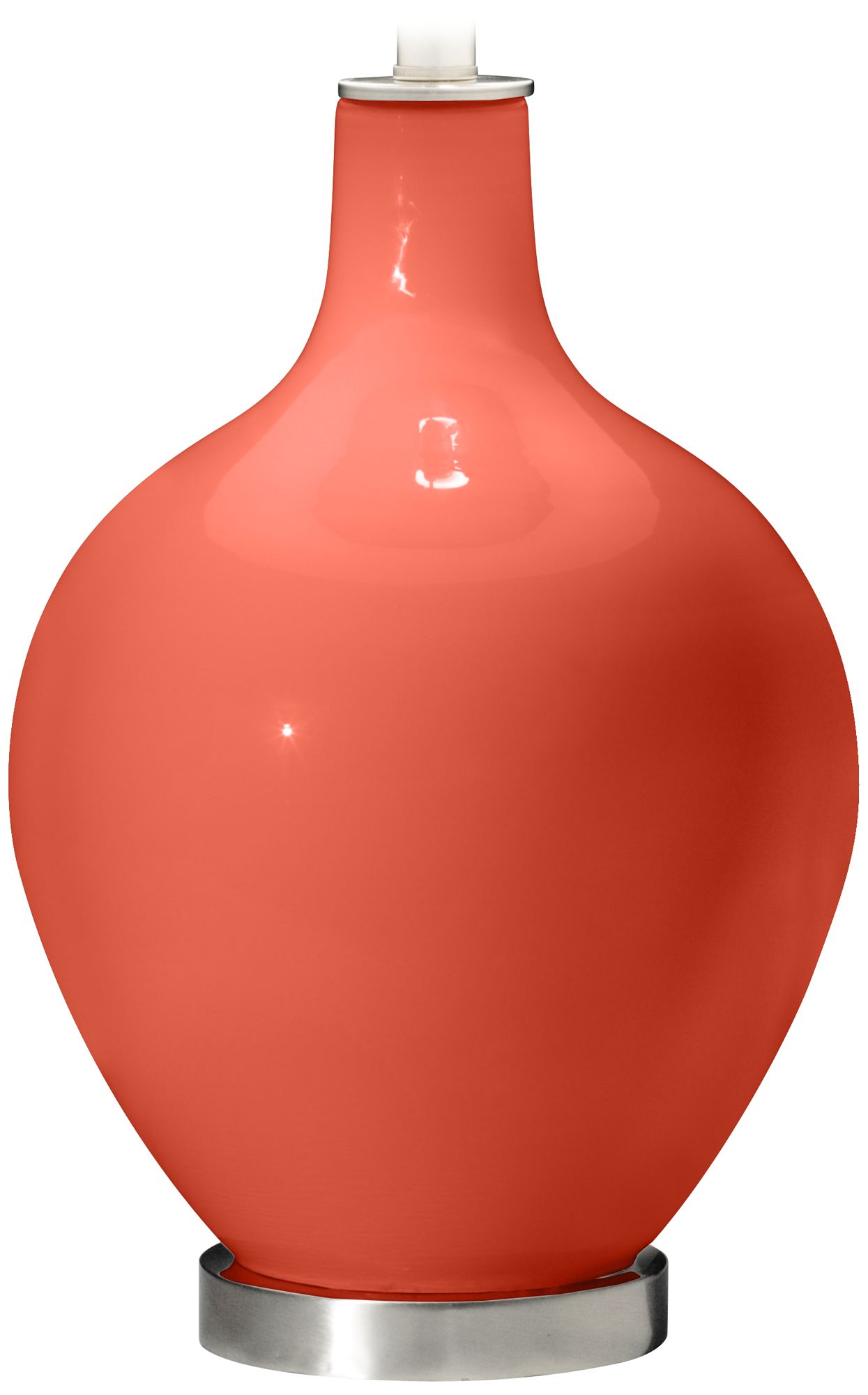 Color Plus Ovo 28 1/2" High Koi Orange Glass Table Lamp