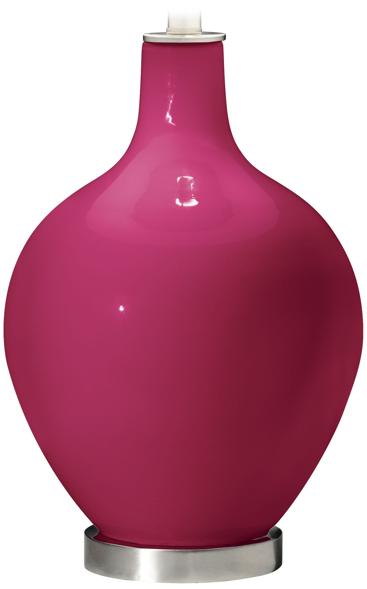Color Plus Ovo 28 1/2" High Vivacious Pink  Glass Table Lamp
