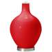 Color Plus Ovo 28 1/2&quot; Double Shade with Bright Red Table Lamp