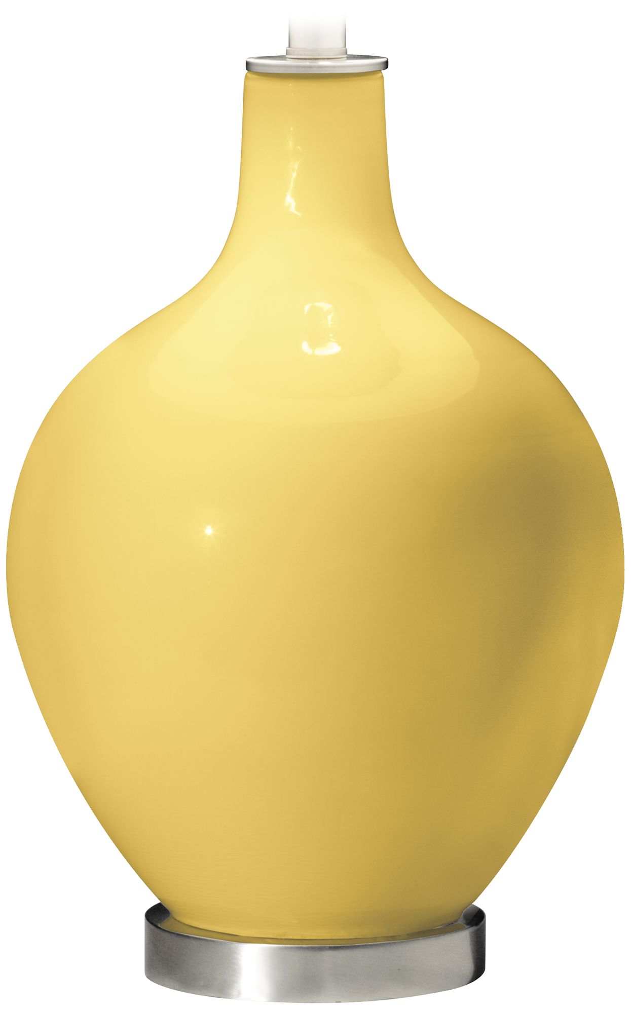 Color Plus Ovo 28 1/2" High Daffodil Yellow Table Lamp