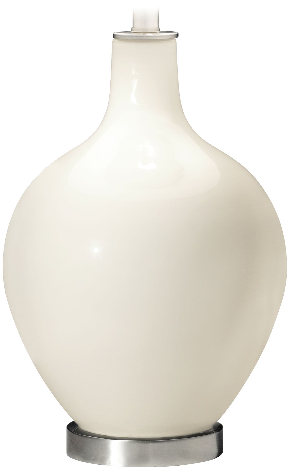 Color Plus Ovo 28 1/2" High West Highland White Glass Table Lamp