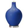 Dazzling Blue Ovo Table Lamp with Black Shade