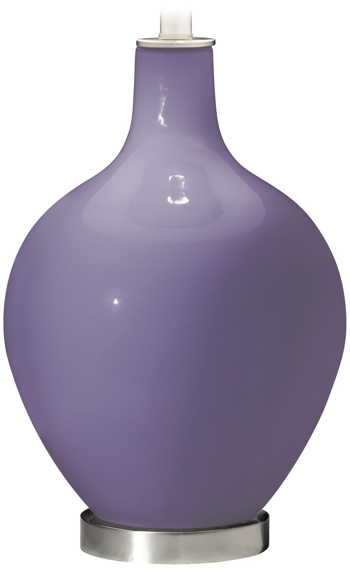 Color Plus Ovo 28 1/2" Modern Glass Purple Haze Table Lamp