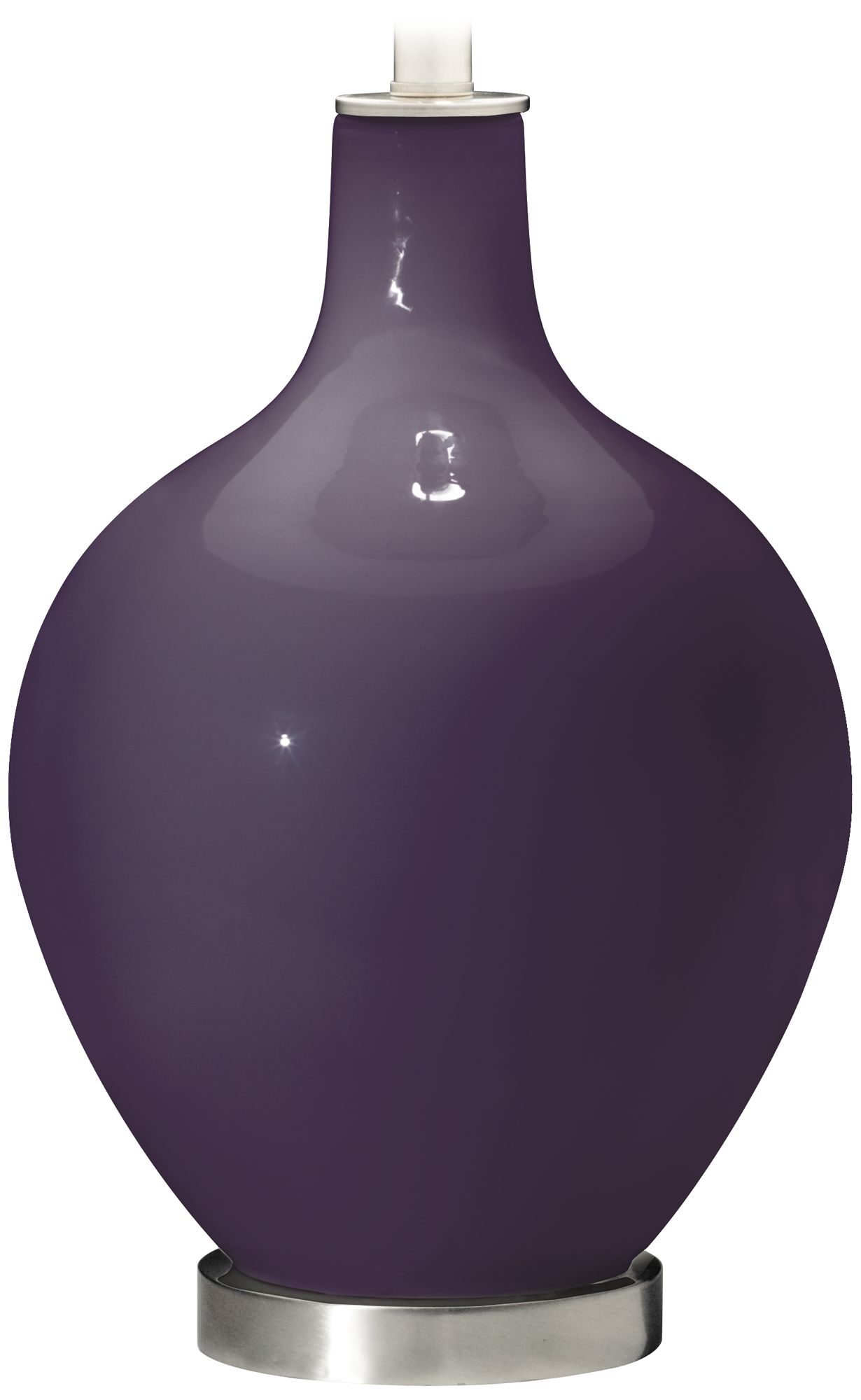 Color Plus Ovo 28 1/2" High Quixotic Plum Purple Glass Table Lamp