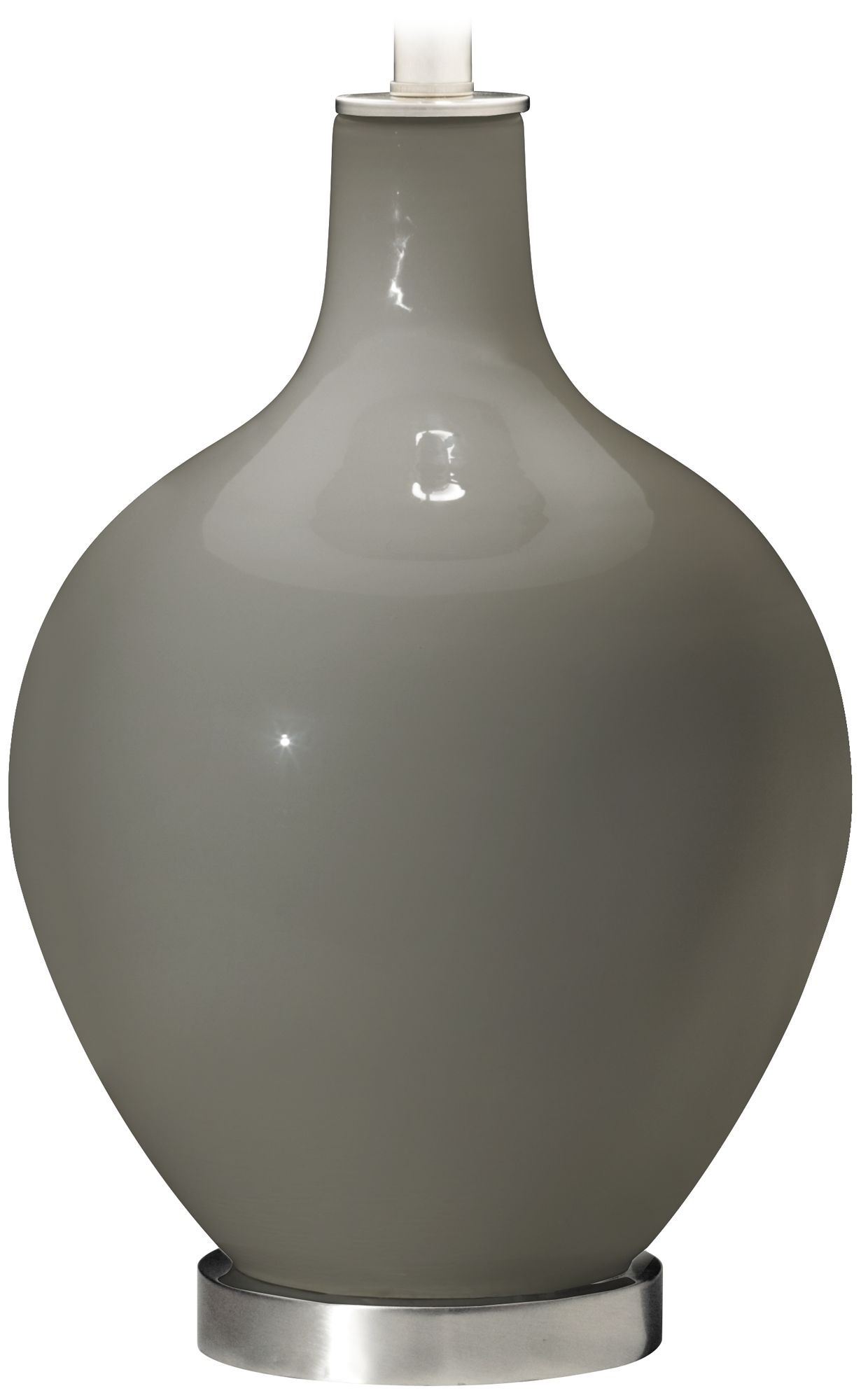 Color Plus Ovo 28 1/2" Modern Gauntlet Gray Table Lamp