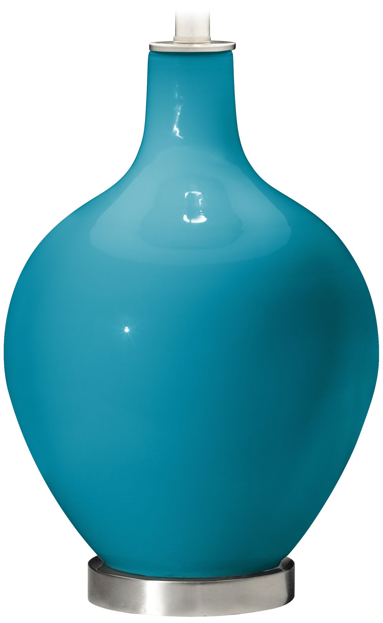 Color Plus Ovo 28 1/2" High Caribbean Sea Blue Table Lamp