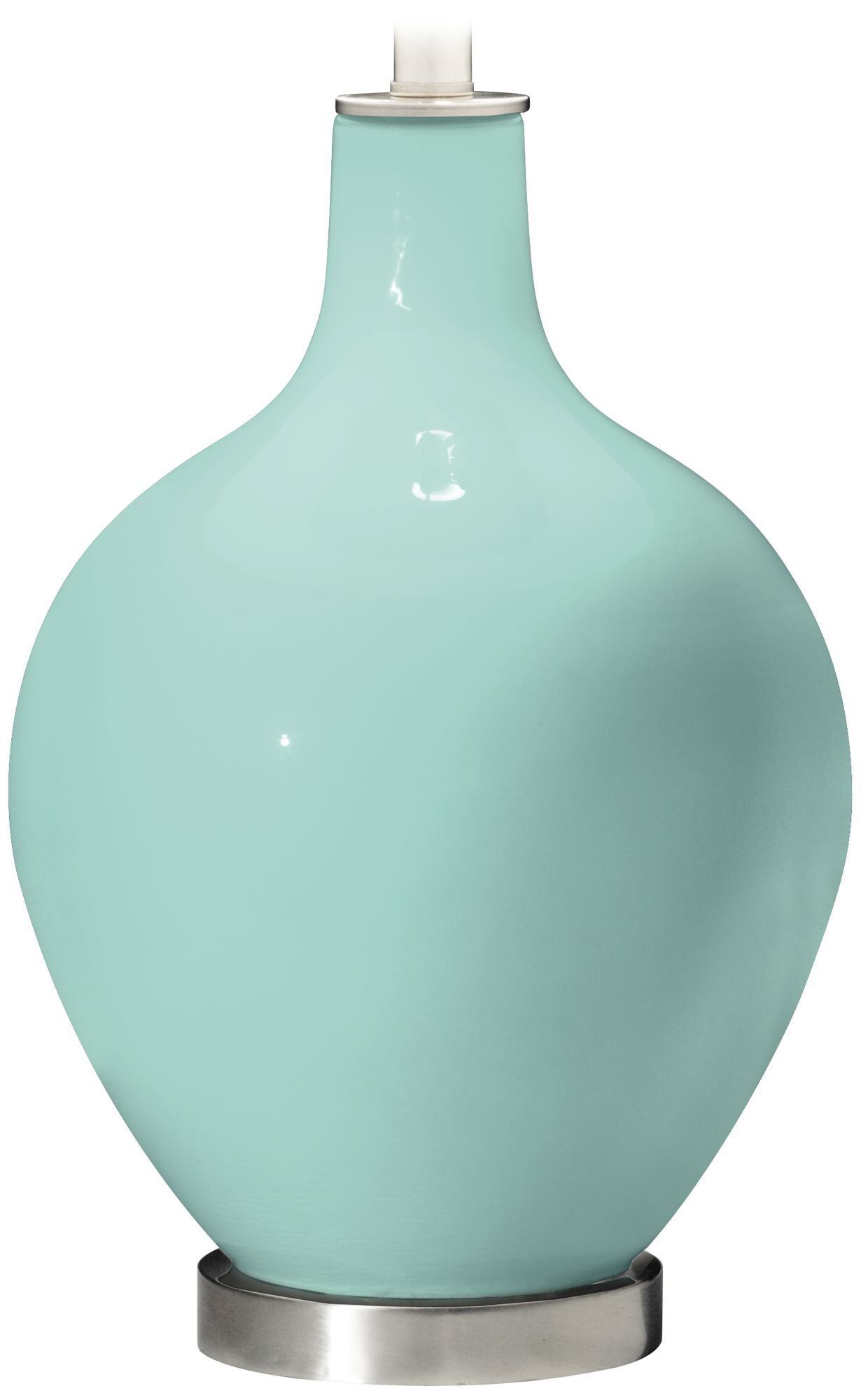 Color Plus Ovo 28 1/2" High Cay Blue Glass Table Lamp