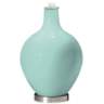 Color Plus Ovo 28 1/2&quot; High Cay Blue Glass Table Lamp