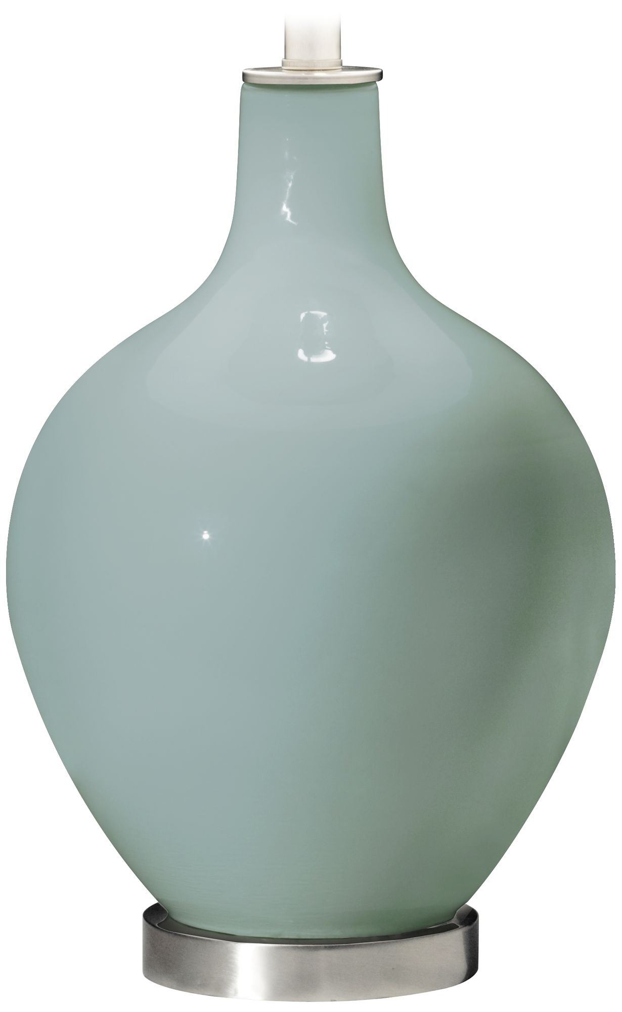 Color Plus Ovo 28 1/2" High Aqua-Sphere Blue Glass Table Lamp