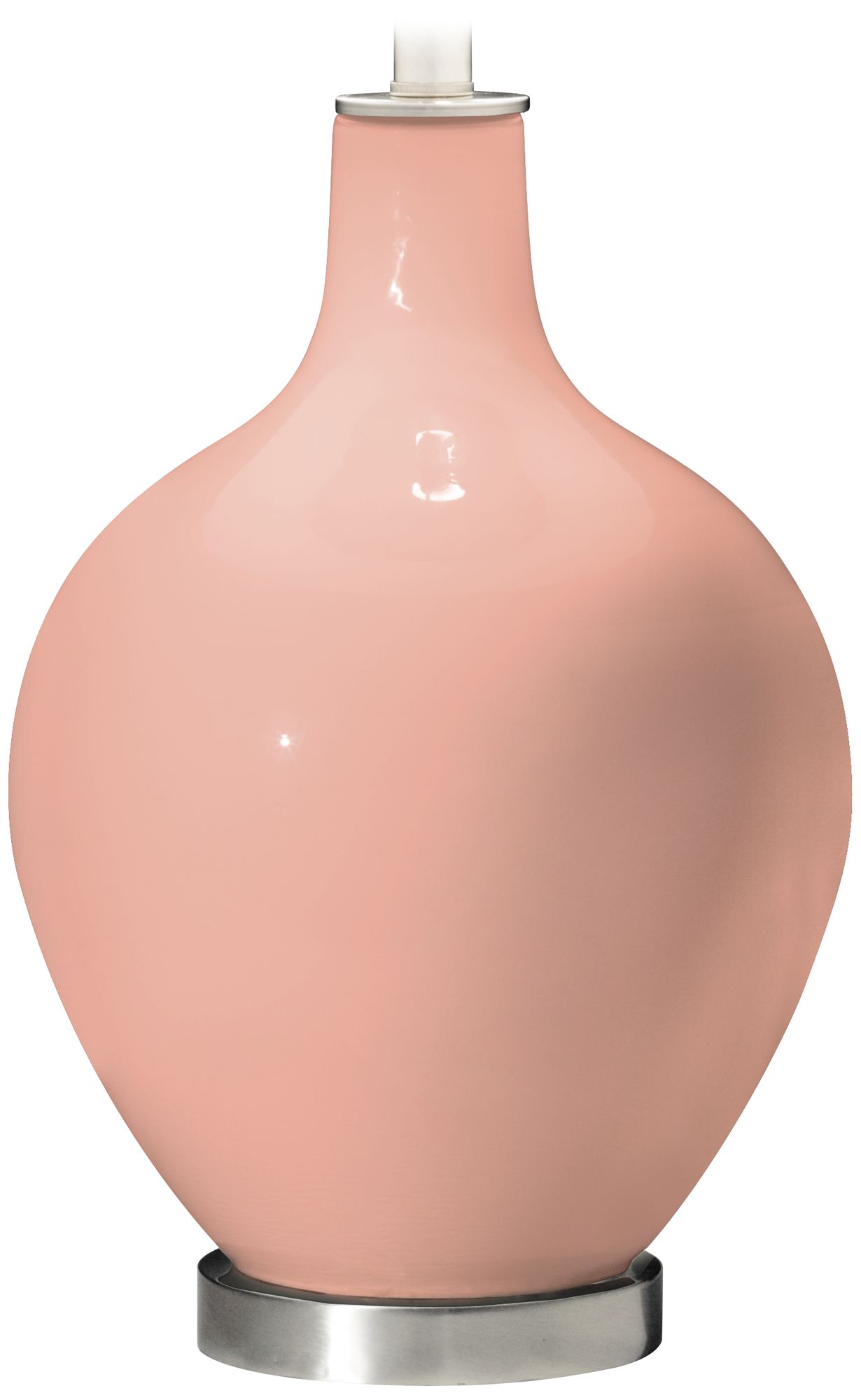 Color Plus Ovo 28 1/2" Mellow Coral Pink Table Lamp