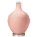 Color Plus Ovo 28 1/2&quot; High Rustique Warm Coral Pink Glass Table Lamp