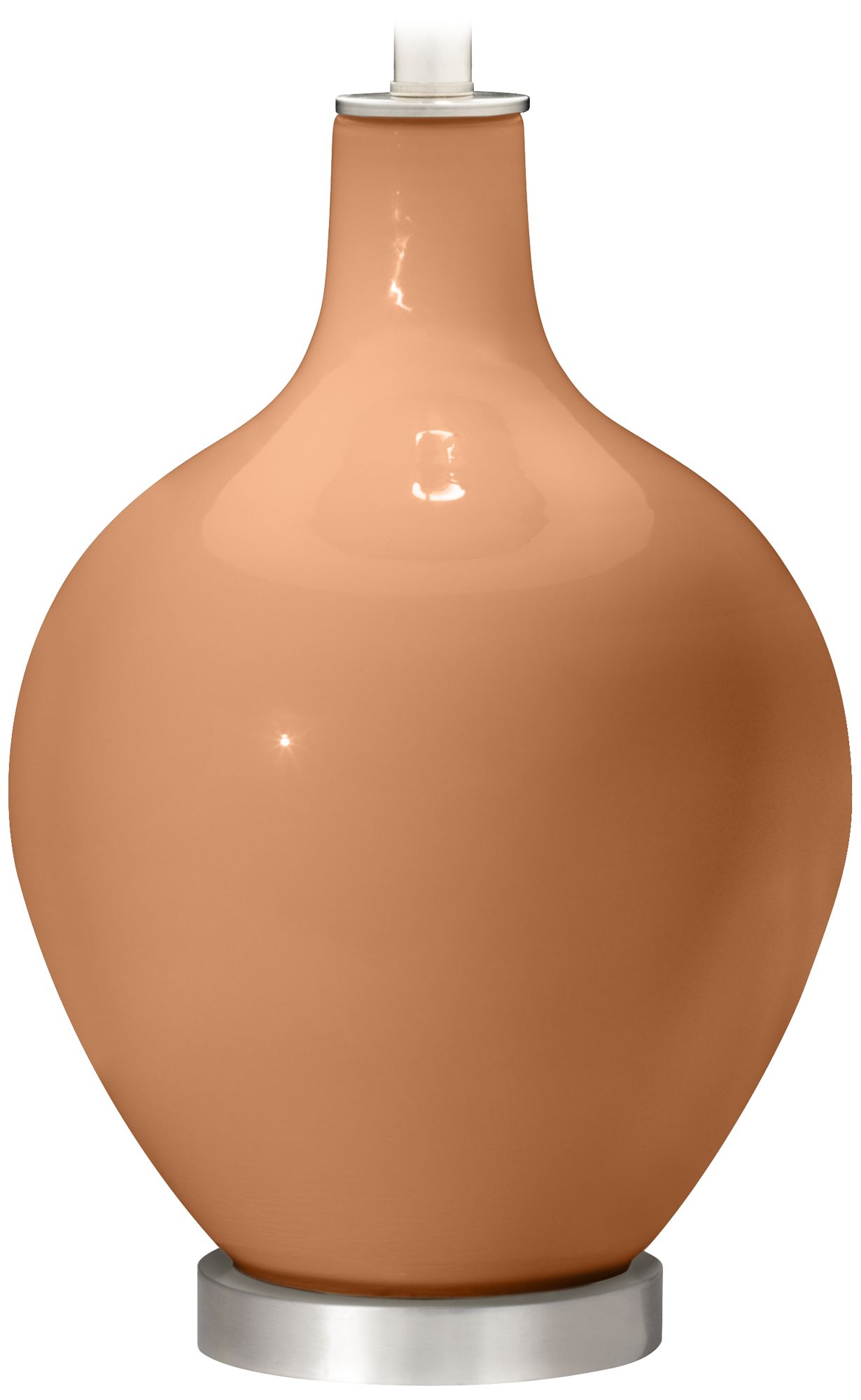 Color Plus Ovo 28 1/2" High Burnt Almond Table Lamp