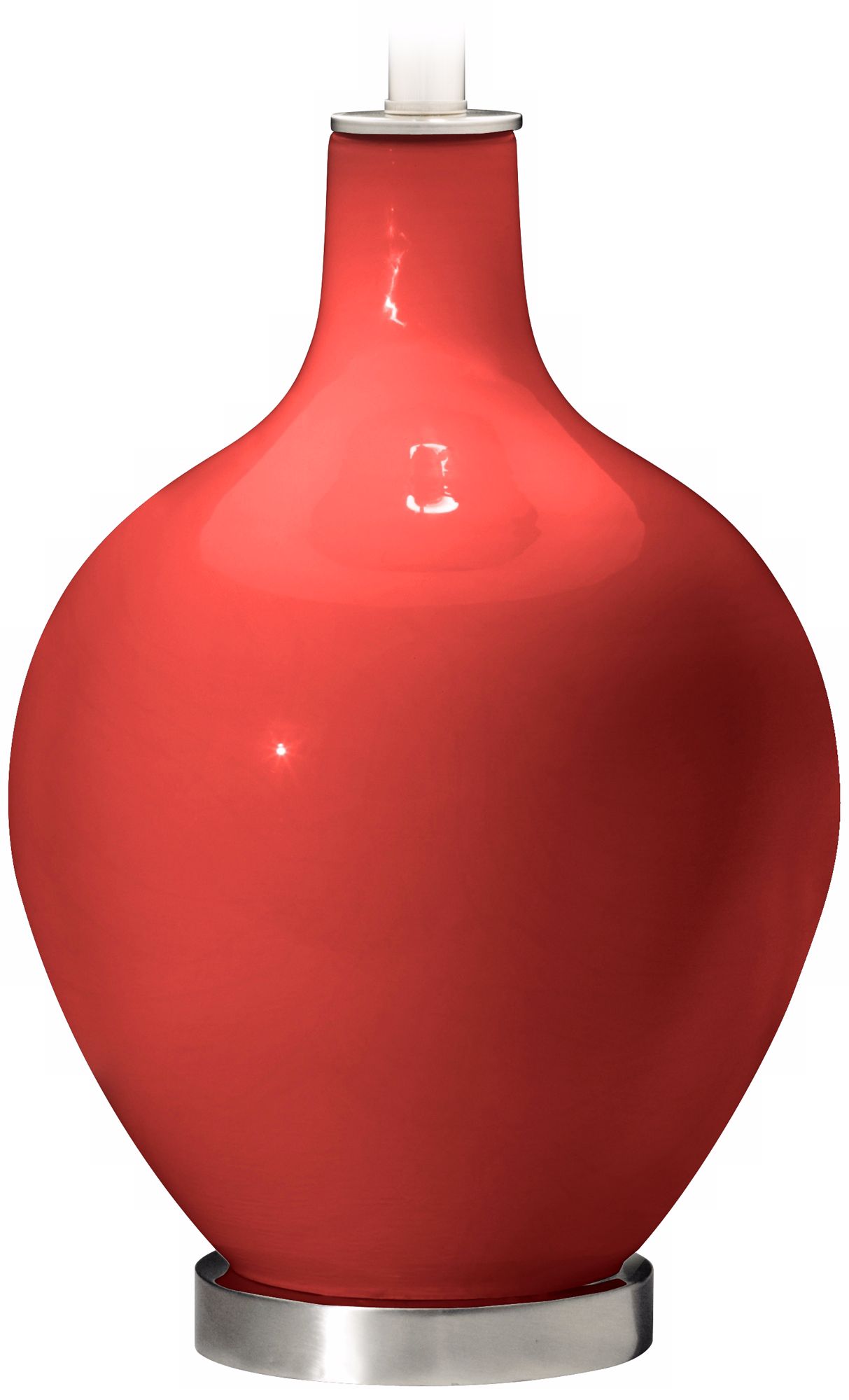 Color Plus Ovo 28 1/2" Cherry Tomato Red Table Lamp