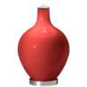 Color Plus Ovo 28 1/2&quot; Cherry Tomato Red Table Lamp