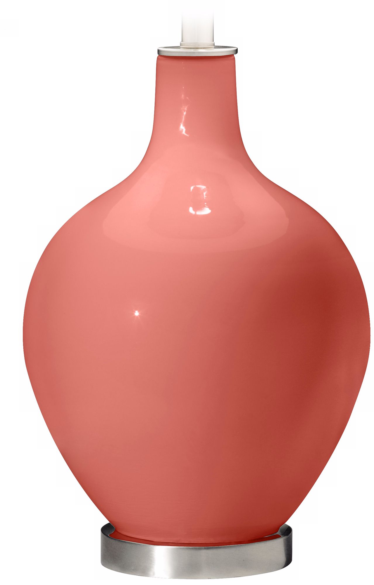 Color Plus Ovo 28 1/2" High Coral Reef Pink Glass Table Lamp