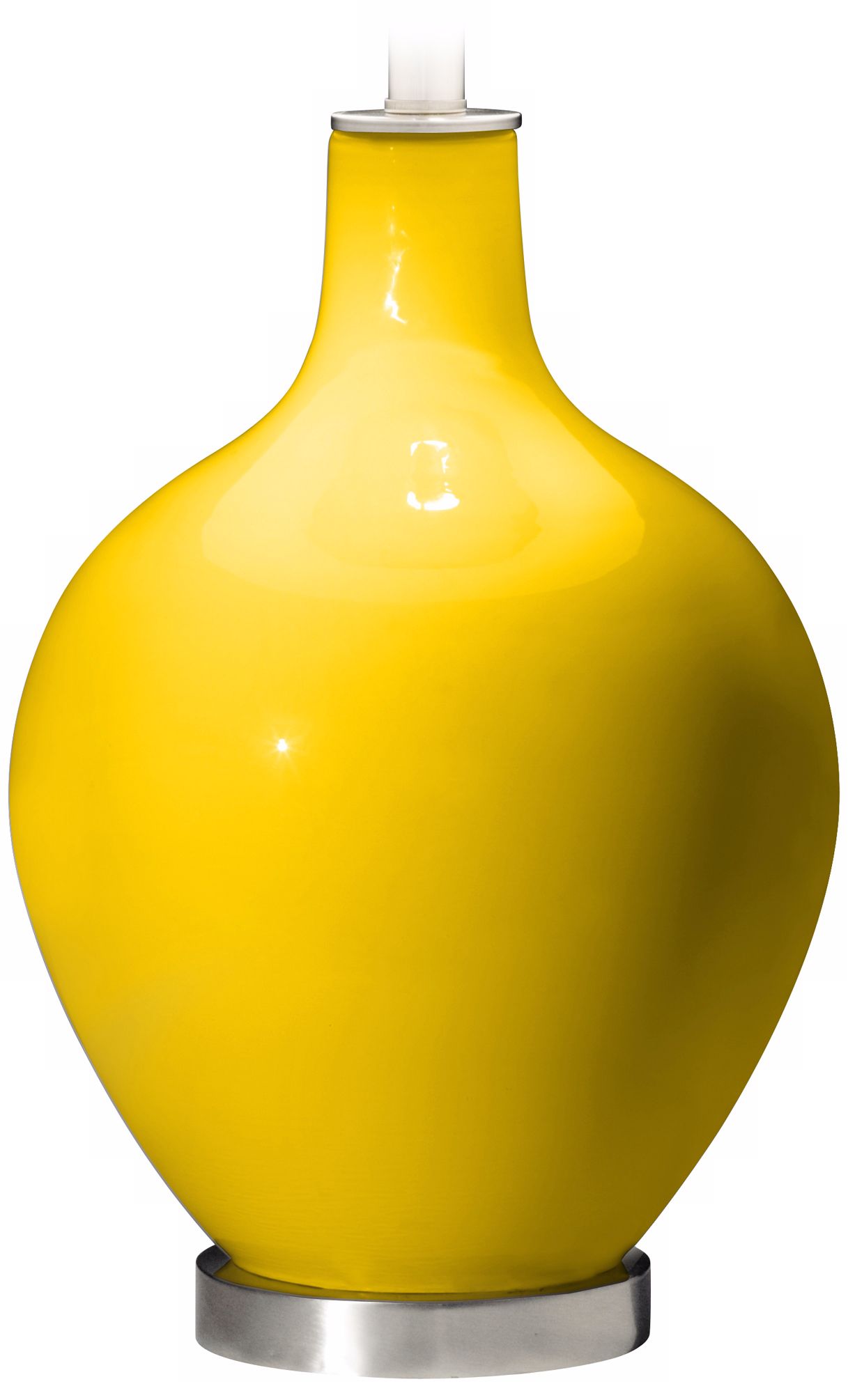 Color Plus Ovo 28 1/2" High Citrus Yellow Glass Table Lamp
