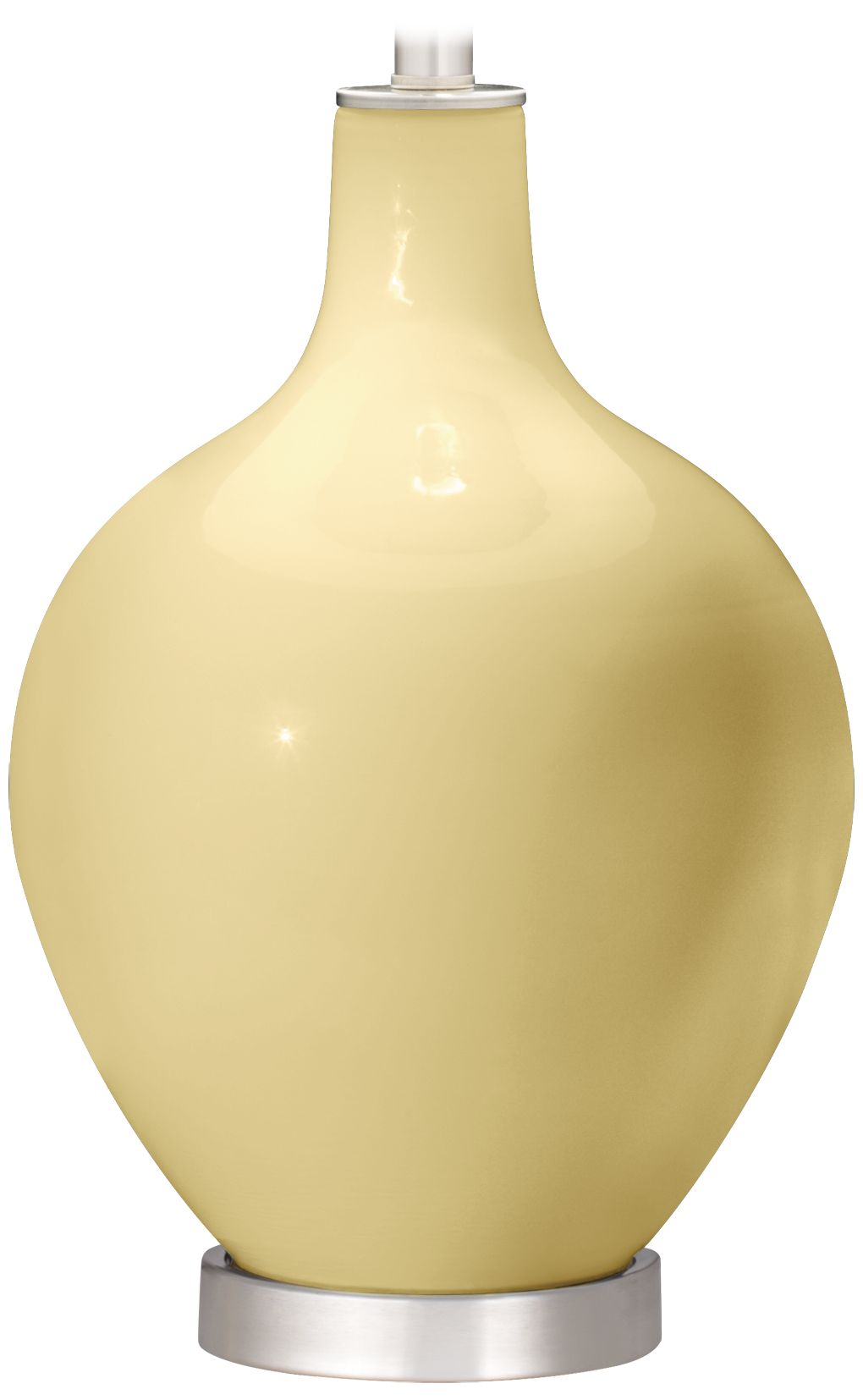 Color Plus Ovo 28 1/2" High Butter Up Yellow Glass Table Lamp