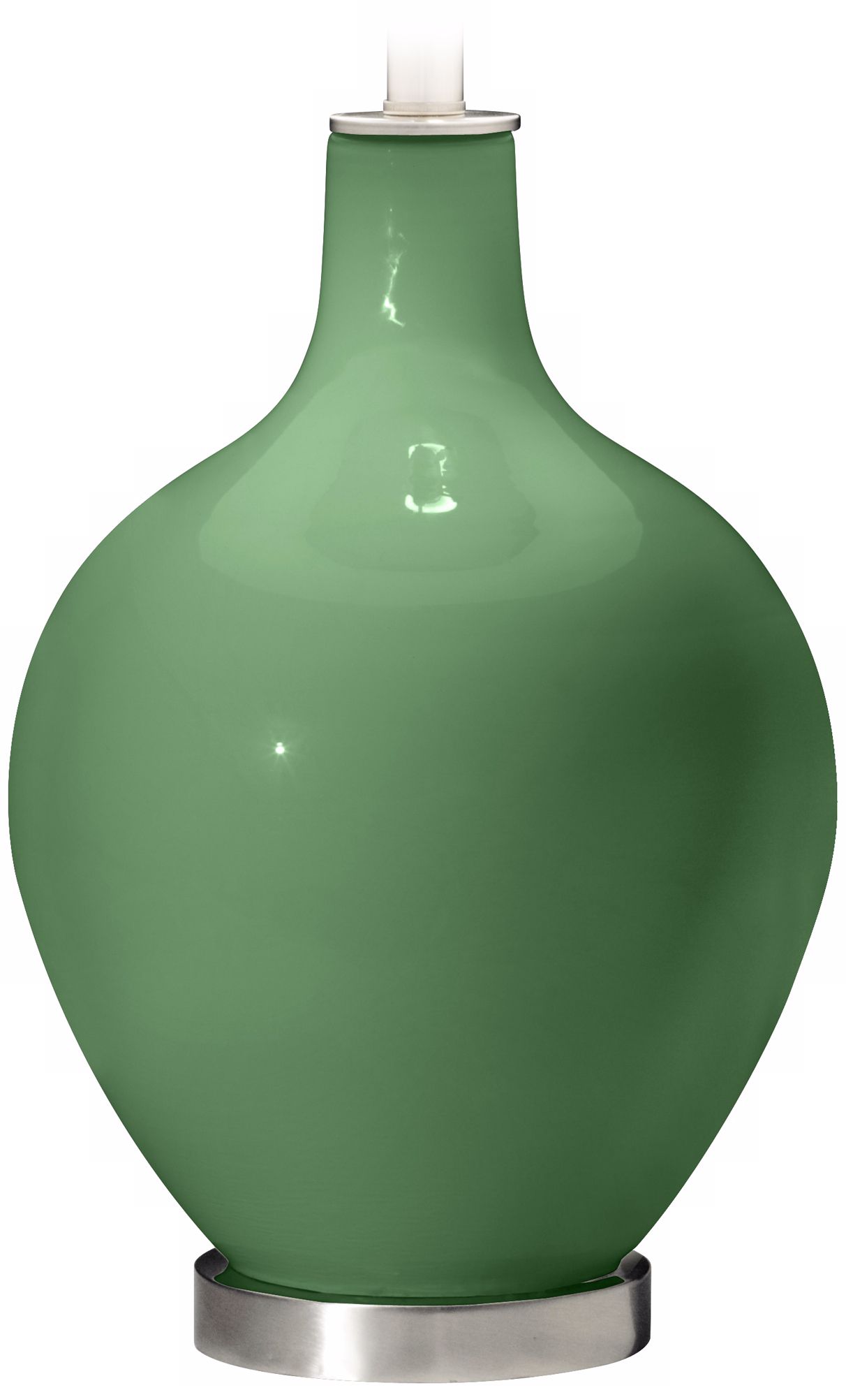 Color Plus Ovo 28 1/2" Modern Glass Garden Grove Green Table Lamp