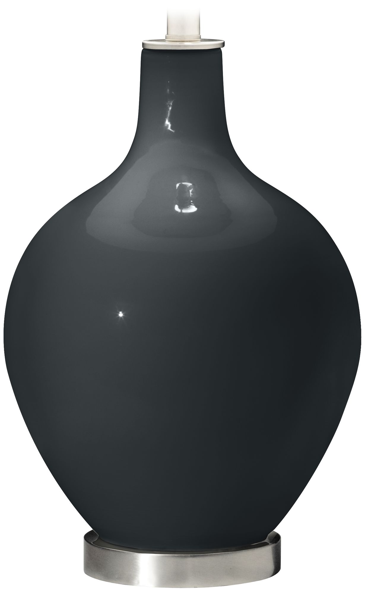 Color Plus Ovo 28 1/2" High Black of Night Table Lamp