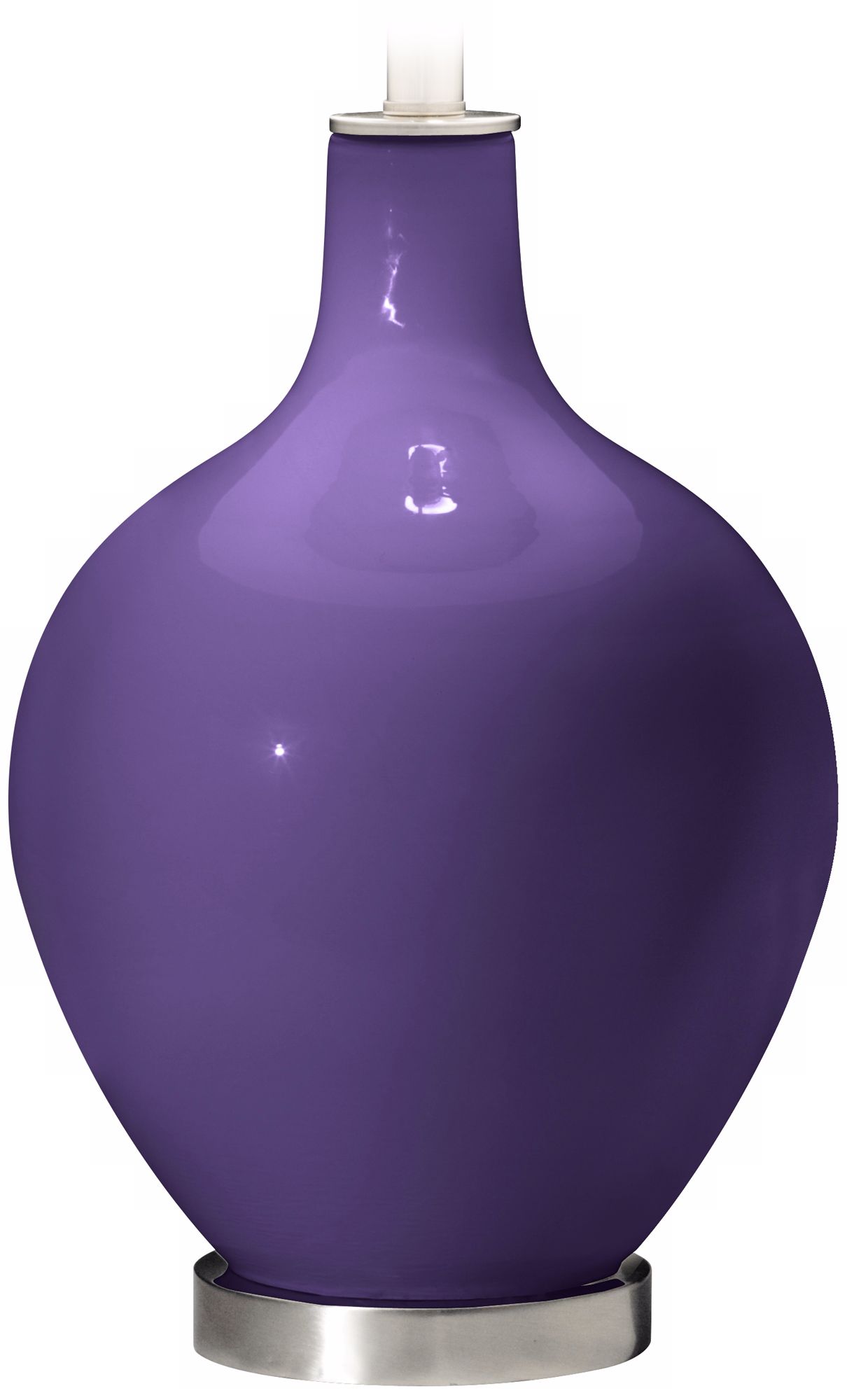 Color Plus Ovo 28 1/2" High Izmir Purple Glass Table Lamp