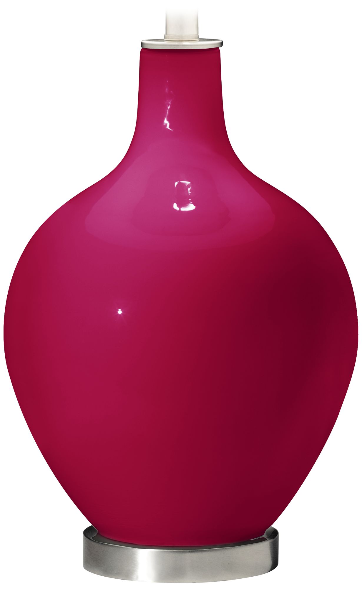 Color Plus Ovo 28 1/2" High French Burgundy Red Table Lamp