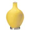 Lemon Zest Yellow Ovo Table Lamp with Black Shade