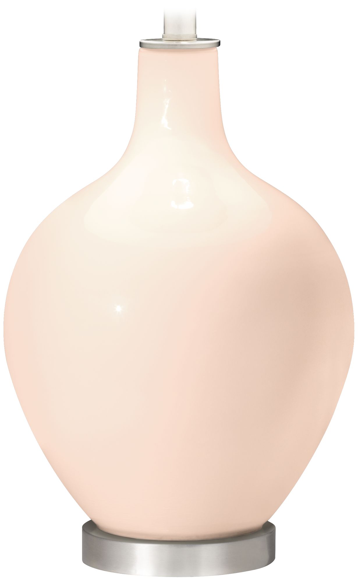 Color Plus Ovo 28 1/2" High Linen Pink Table Lamp