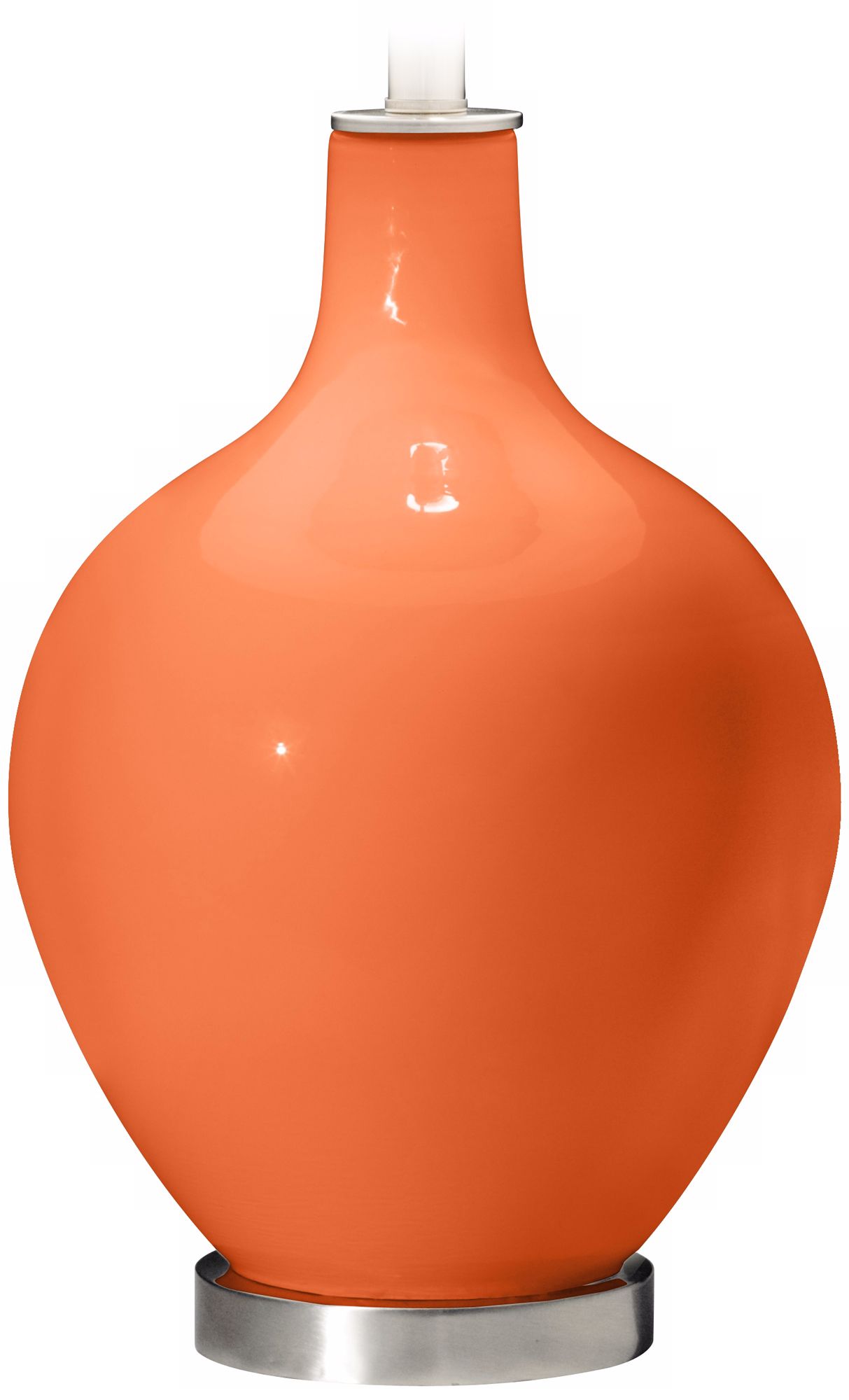 Color Plus Ovo 28 1/2" High Modern Nectarine Orange Table Lamp