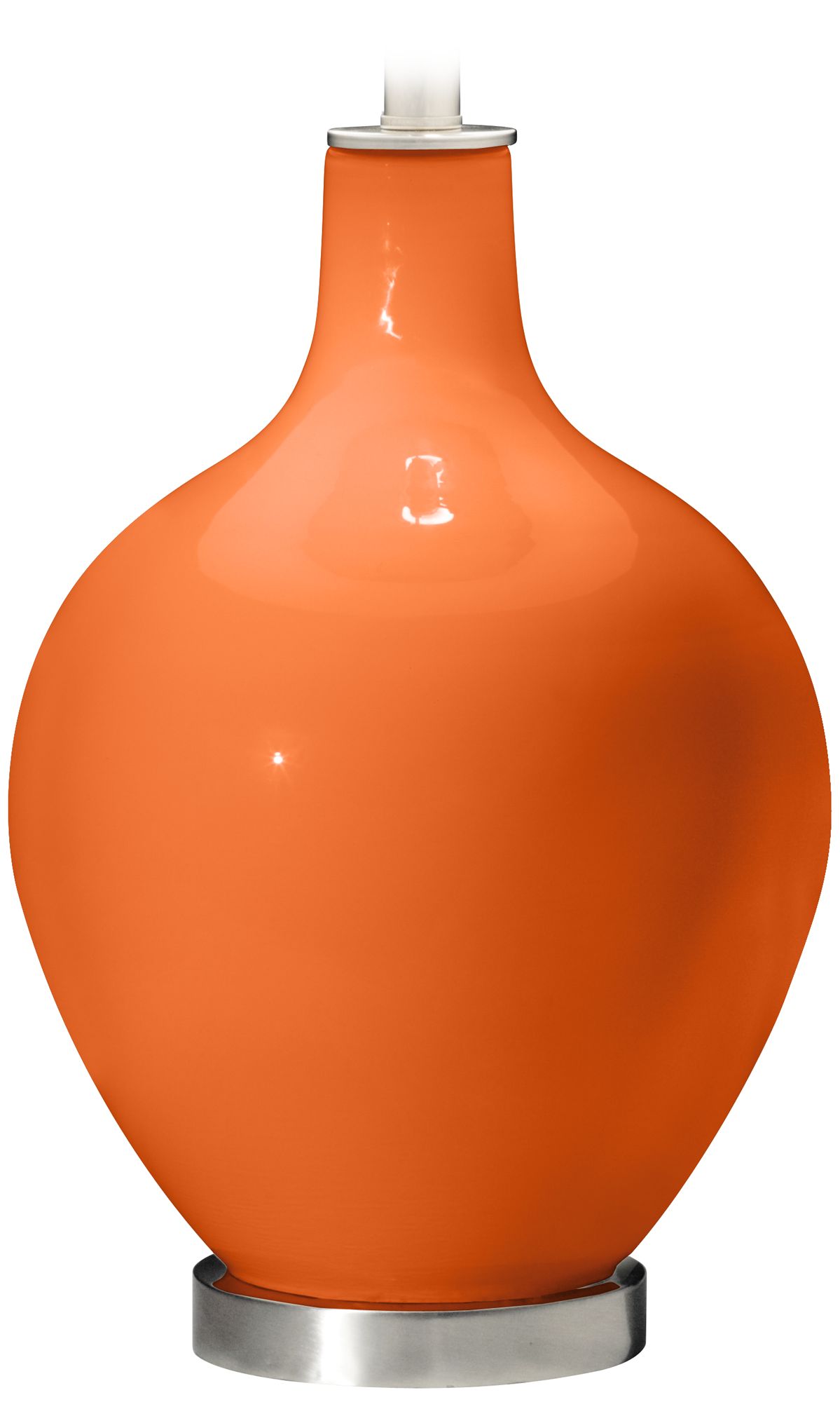 Color Plus Ovo 28 1/2" High Modern Invigorate Orange Table Lamp