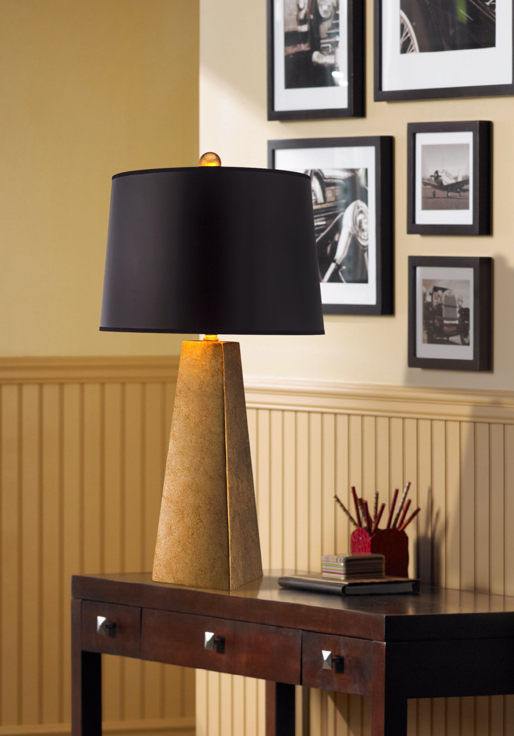 navy lamp shade the range