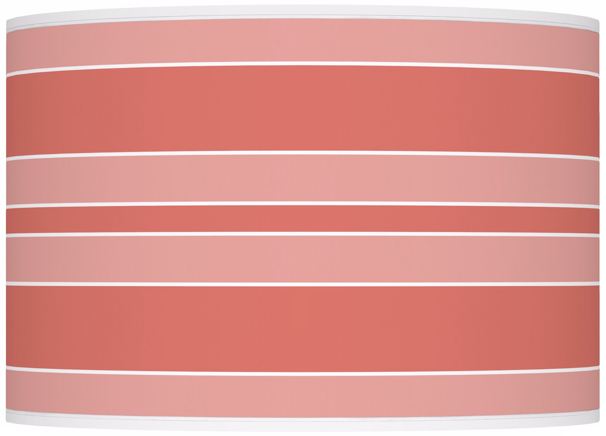 Color Plus Ovo Bold Stripe Coral Reef Pink Table Lamp